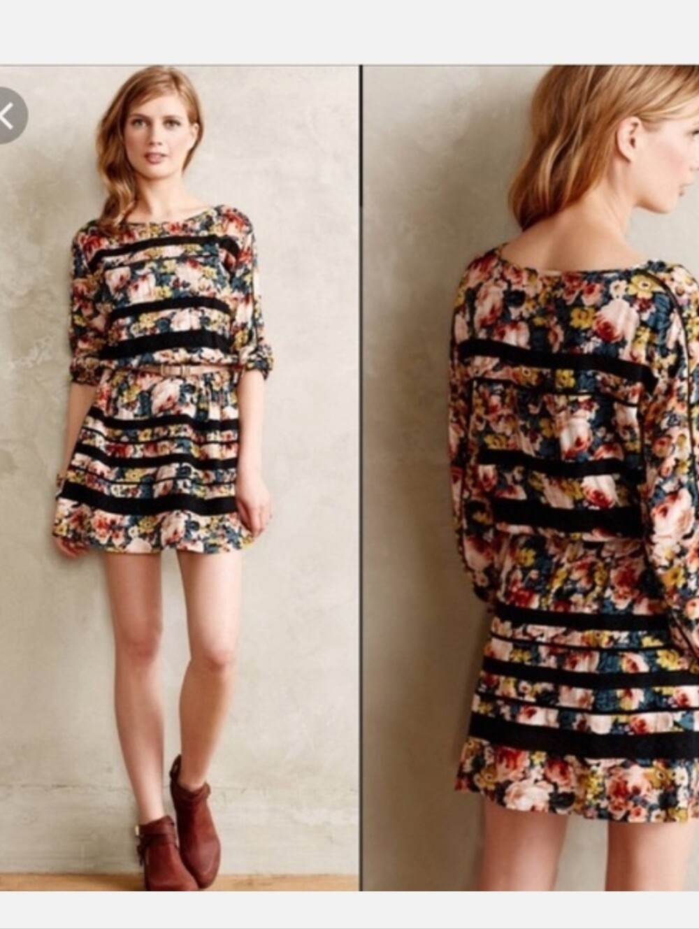 ANTHRO | Holding Horses Floral Dress Sz M - Picture 1 of 7